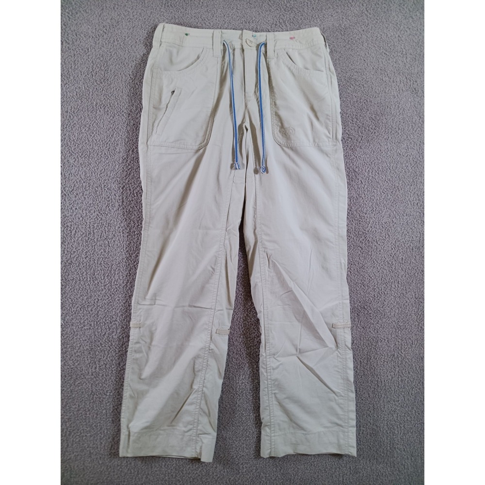 The North Face Stow Pocket Pants Womens 00 Beige Nylon Hiking Outdoor Trail